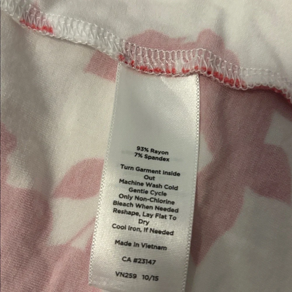 Talbots White & Red Boat Neck Floral Rayon Blend Top SZ 2X plus size work wear - Picture 4 of 11